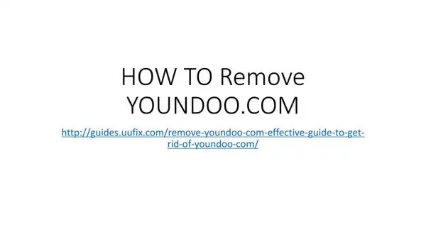 How to remove youndoo.com