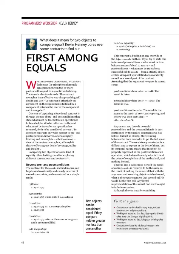First Among Equals