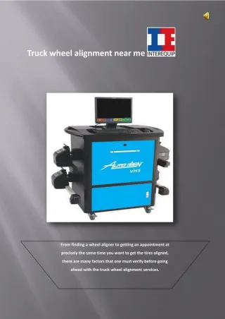 Truck wheel alignment - slide 1