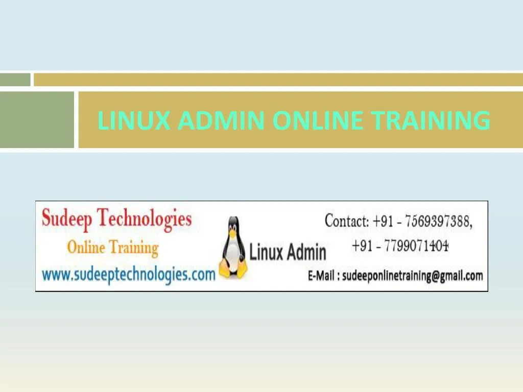 linux admin online training