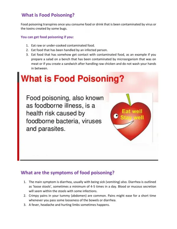 What is Food Poisoning?