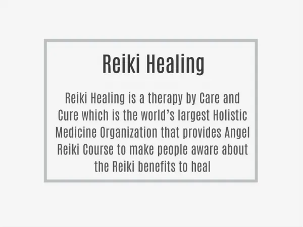 Reiki Healing India Course and Benefit