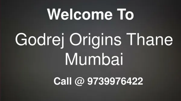 Godrej Origins Thane Mumbai
