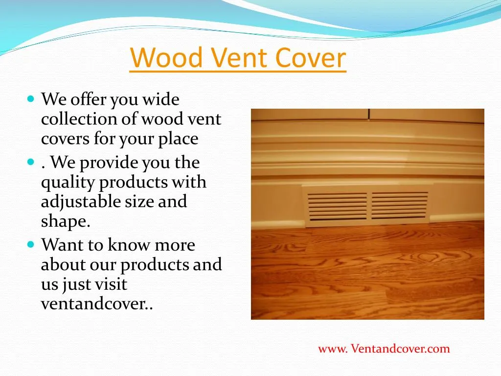 wood vent cover