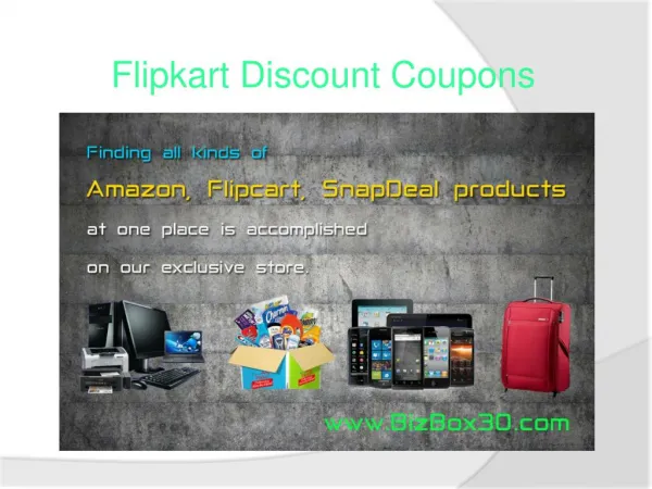 Flipkart discount coupons