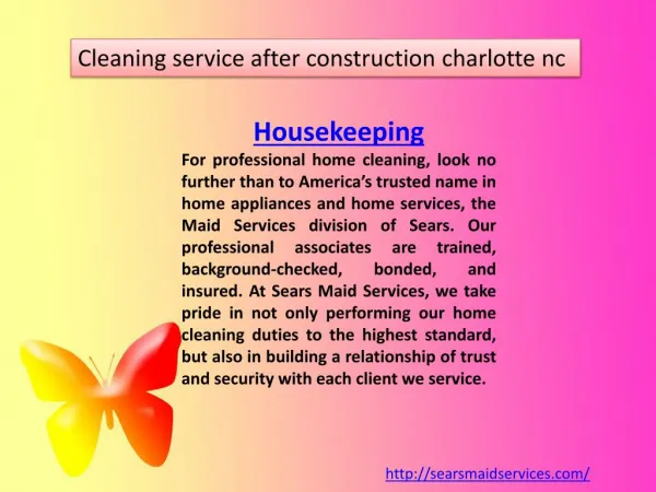 house cleaning estimates charlotte