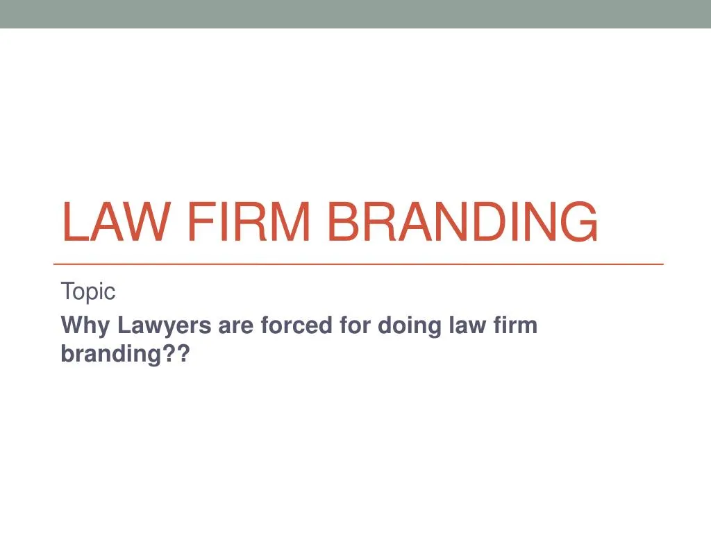 law firm branding