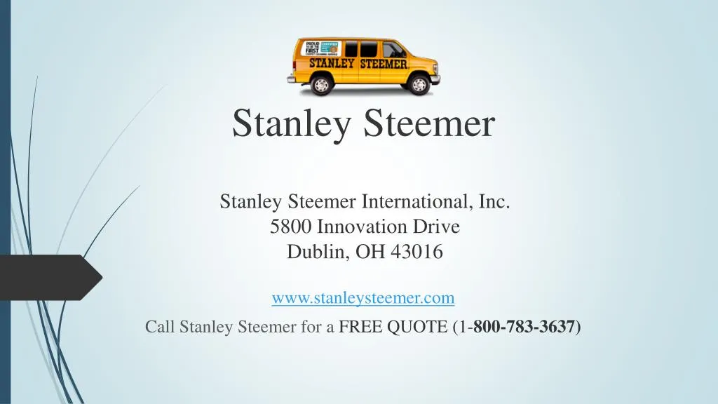 stanley steemer international inc 5800 innovation drive dublin oh 43016