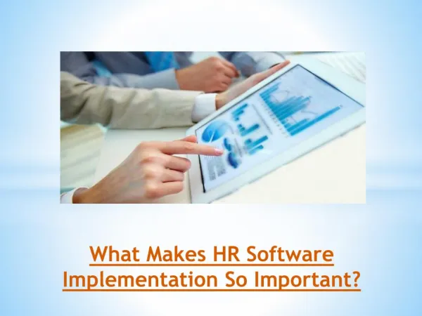 What Makes HR Software Implementation So Important?