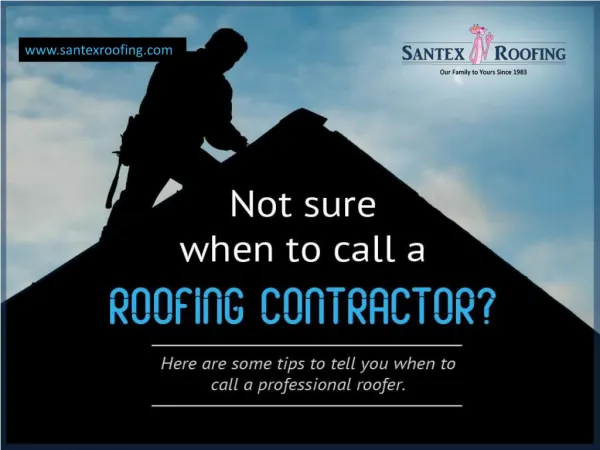 Top Reasons to Call a Roofing Contractor