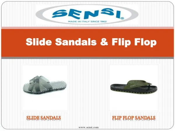 Buy Best and Comfart Slide Sandals & Flip Flop - Sensi Sandals