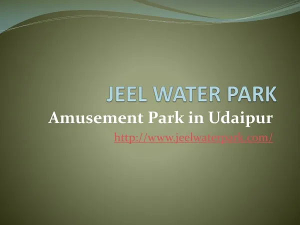 Amusement Park in Udaipur