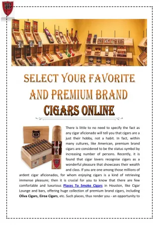Cigars Online - slide 1