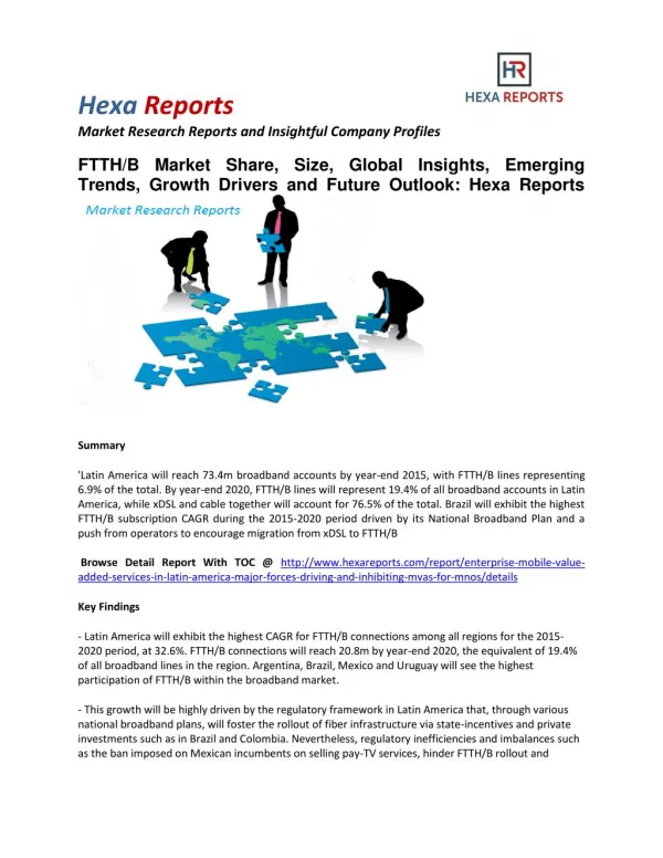 FTTH/B Market Share, Size, Global Insights and Future Outlook