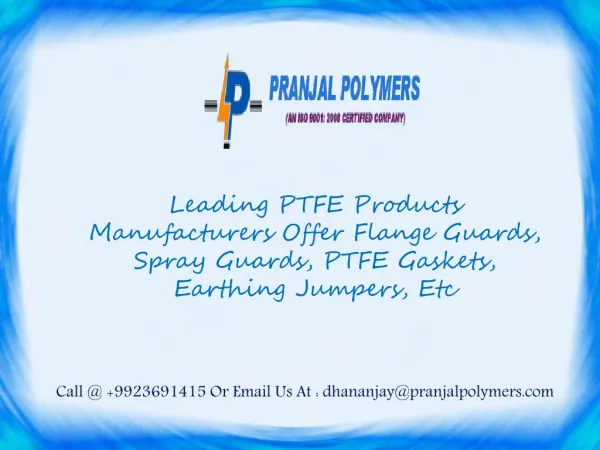 PTFE Flange Guards Manufacturers India, Wholesalers United States