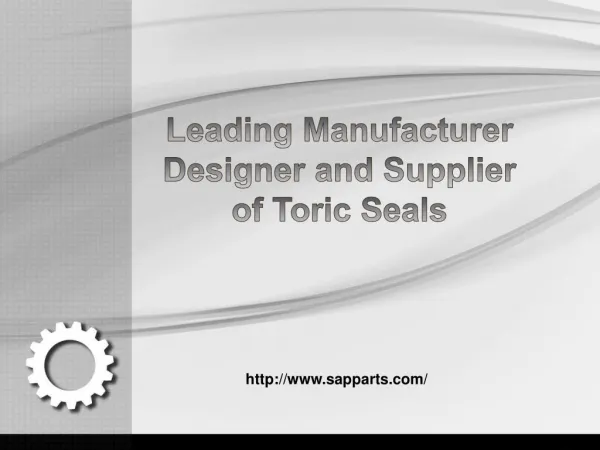 Leading Manufacturer Designer and Supplier of Toric Seals