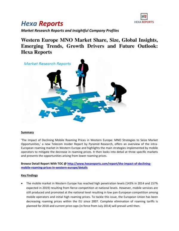 Western Europe MNO Market Analysis, Growth Drivers, Costs and Price: Hexa Reports