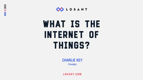 What is the Internet of Things (IOT)