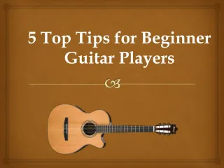 5 Top Tips for Beginner Guitar Players - slide 1