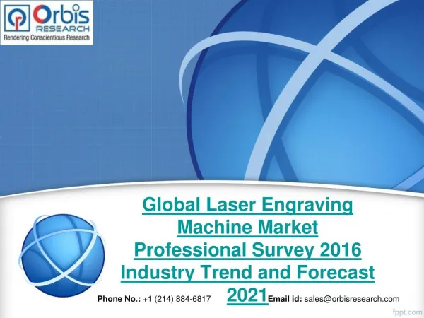 Global Laser Engraving Machine Industry Professional Survey 2016 Research Report