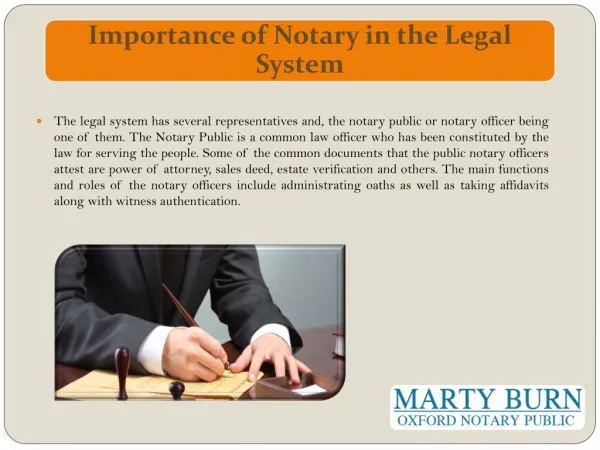 Importance of Notary in the Legal System