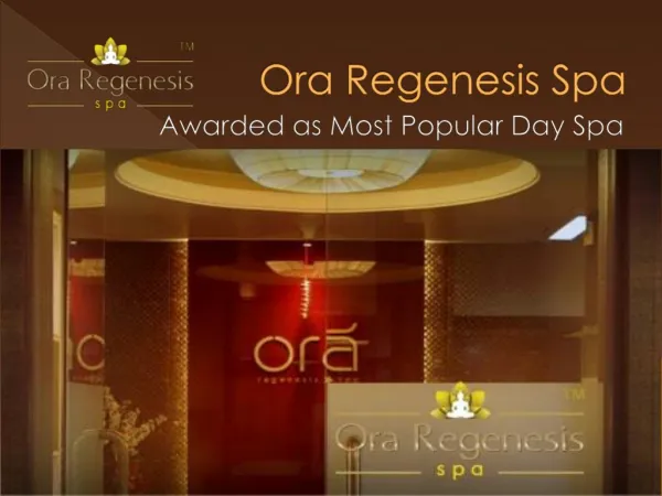 Ora Regenesis Spa