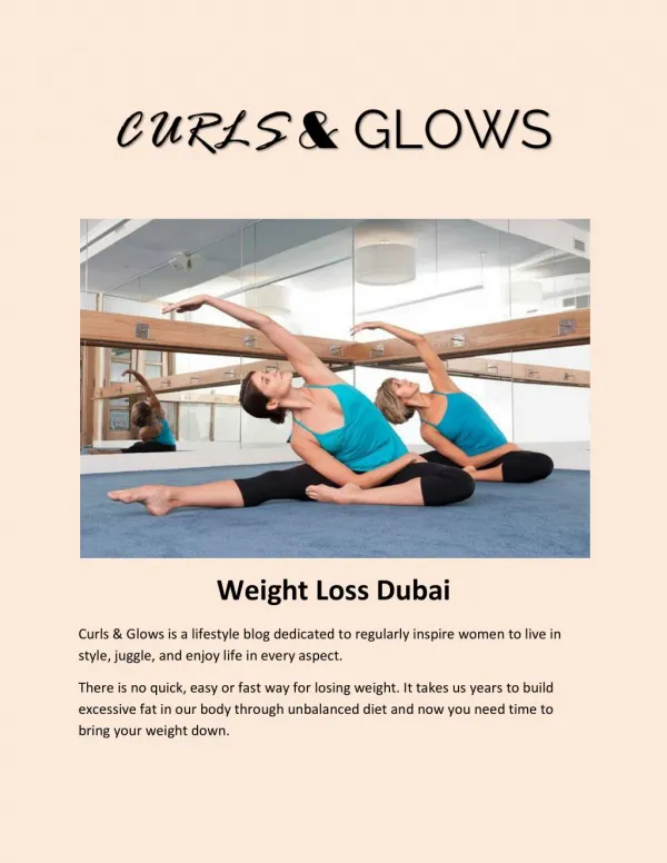 Weight loss Dubai