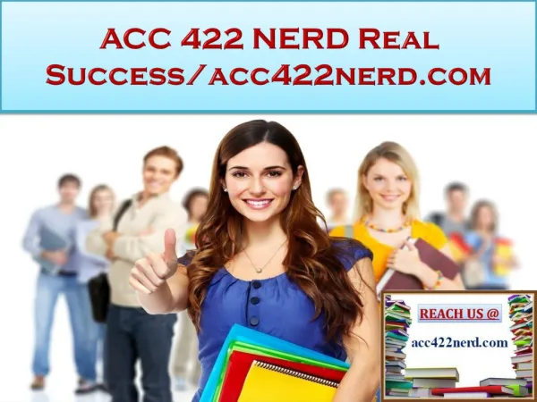 ACC 422 NERD Real Success/acc422nerd.com