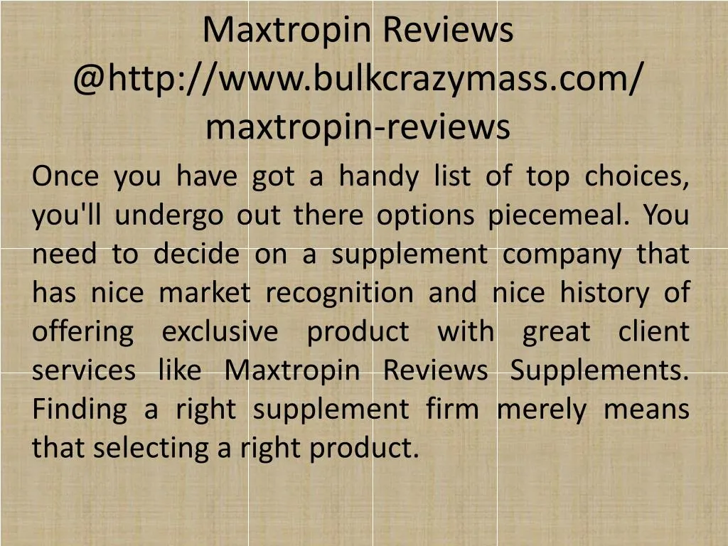 maxtropin reviews @http www bulkcrazymass com maxtropin reviews