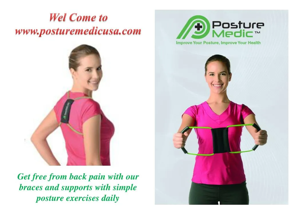 get free from back pain with our braces and supports with simple posture exercises daily
