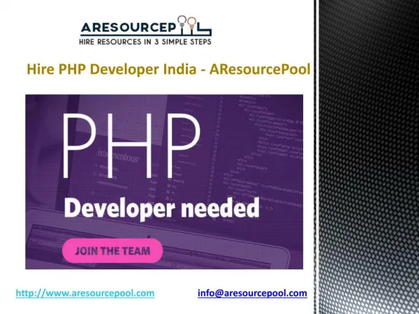 Hire PHP Developer India - AResourcePool