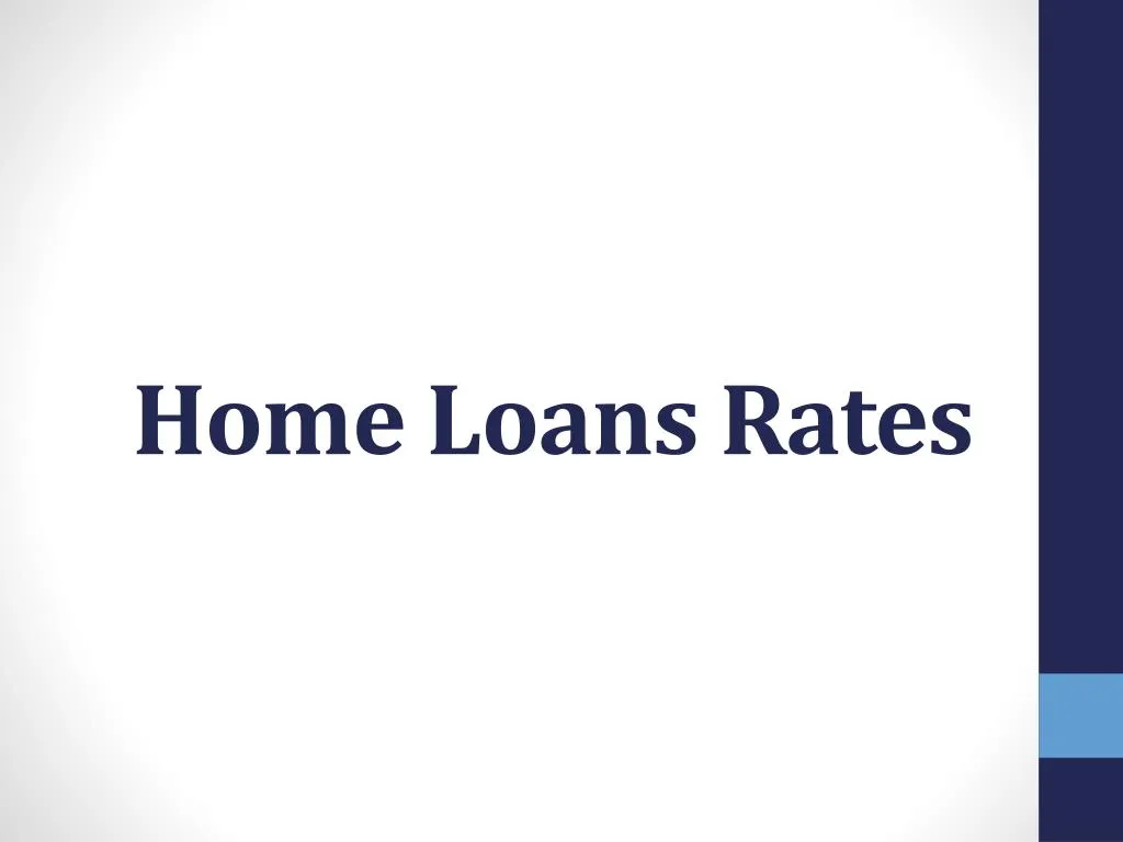 home loans rates