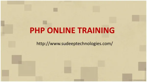 php online training classes in hyderabad|india