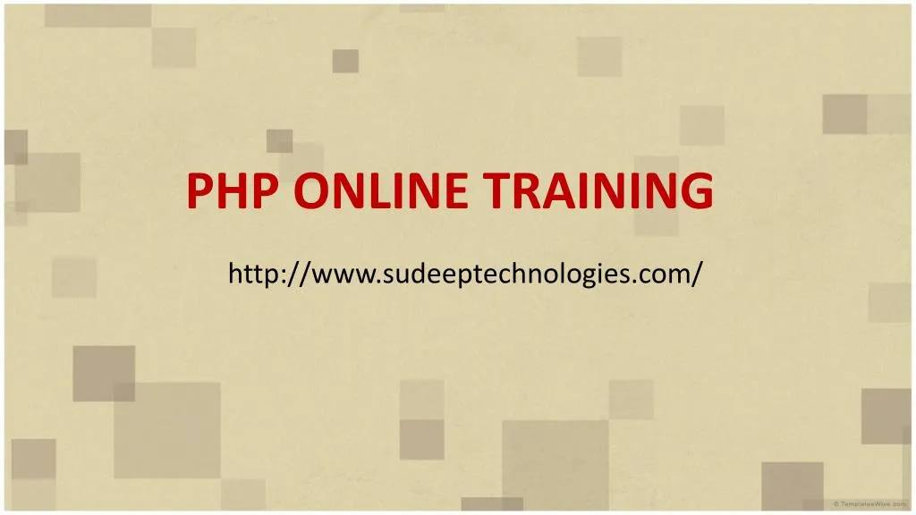 php online training
