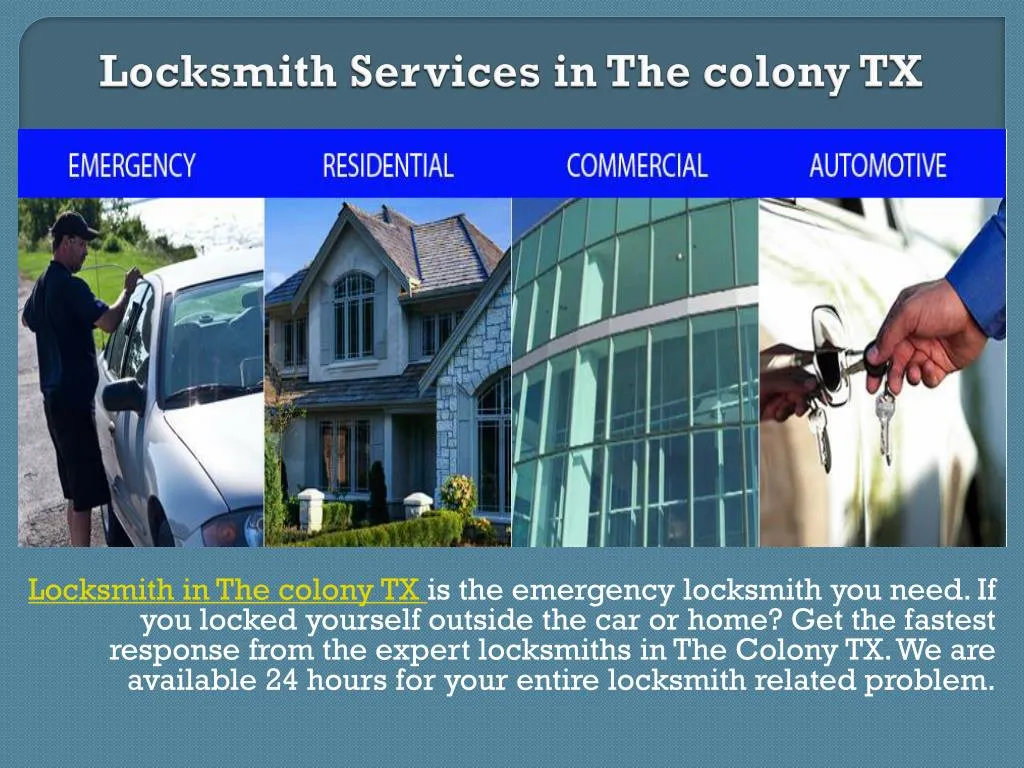 locksmith services in the colony tx
