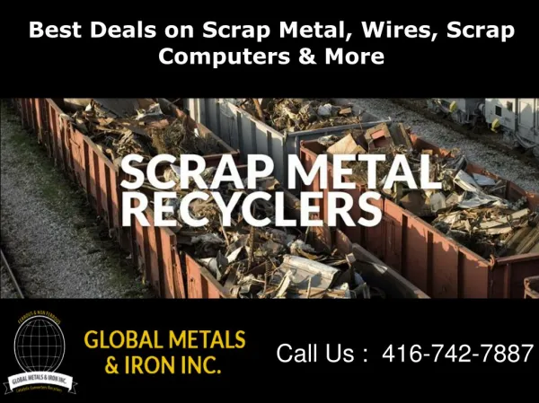 Best Deals on Scrap Cars, Metal, Wires & Computers in Mississauga