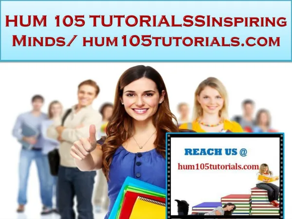 HUM 105 TUTORIALS Real Success/hum105tutorials.com