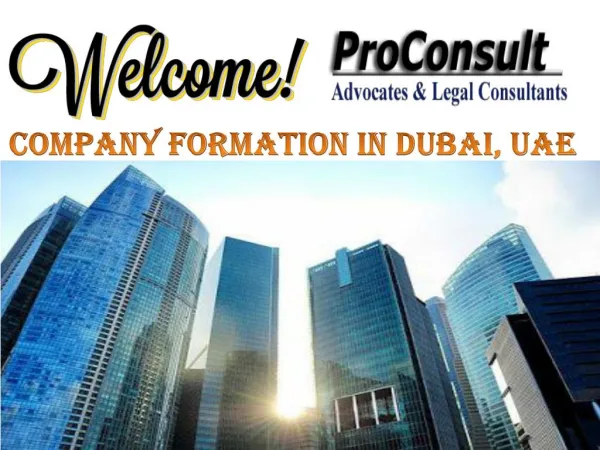 Affordable Company Formation Services in Dubai, UAE