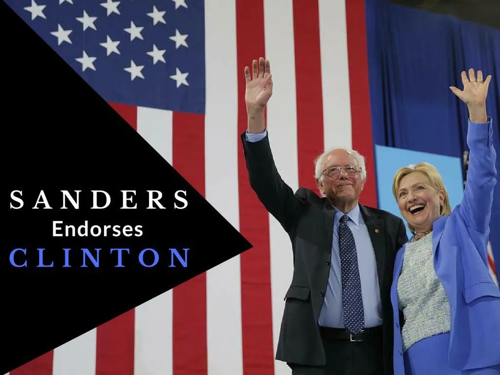 sanders supports clinton