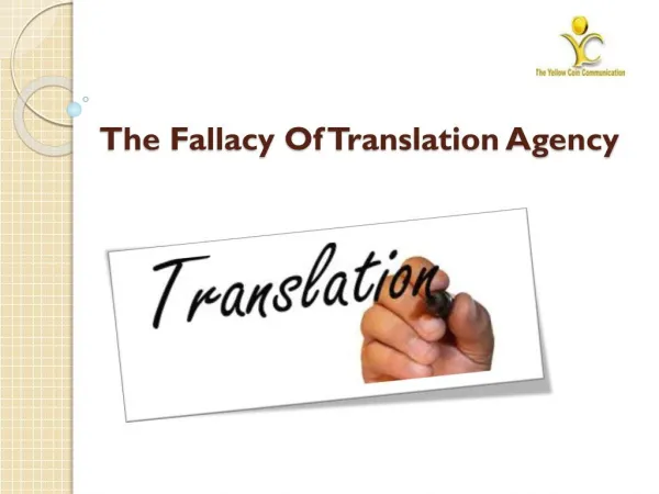 The Fallacy Of Translation Agency