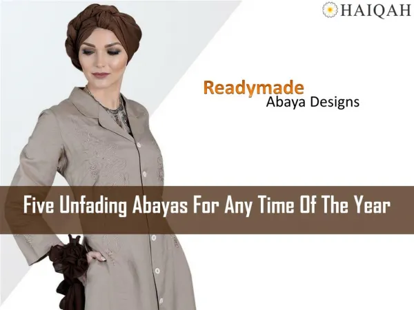 Five Unfading Abayas for Any Time of the Year