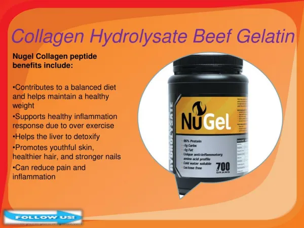 Gelatin Collagen Hydrolysate Beef