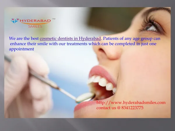 Cosmetic Dentists in Hyderabad | Best Cosmetic Dentists