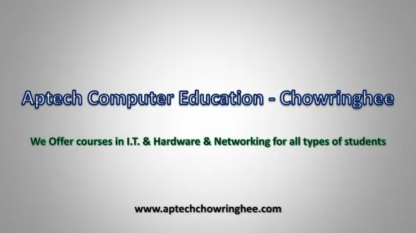 Aptech Computer Education - Chowringhee