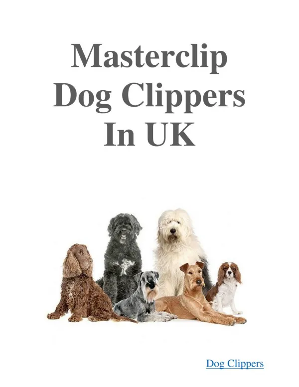 Dog Clippers