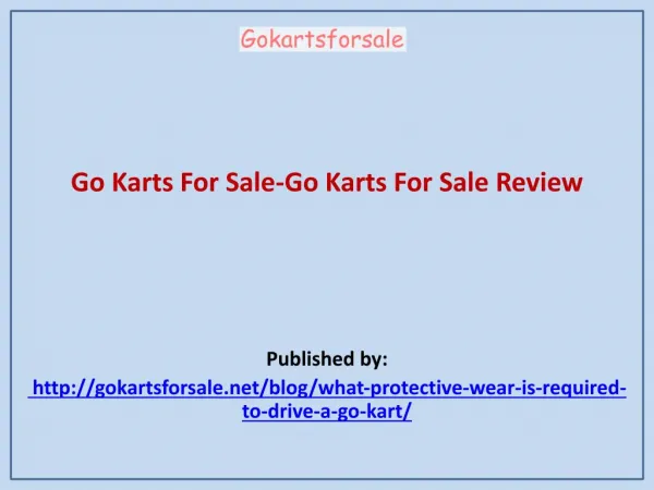 Go Karts For Sale Review