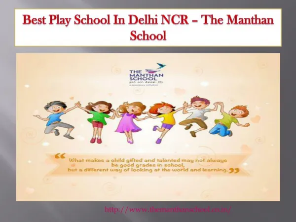 Best Play Schools in Delhi NCR