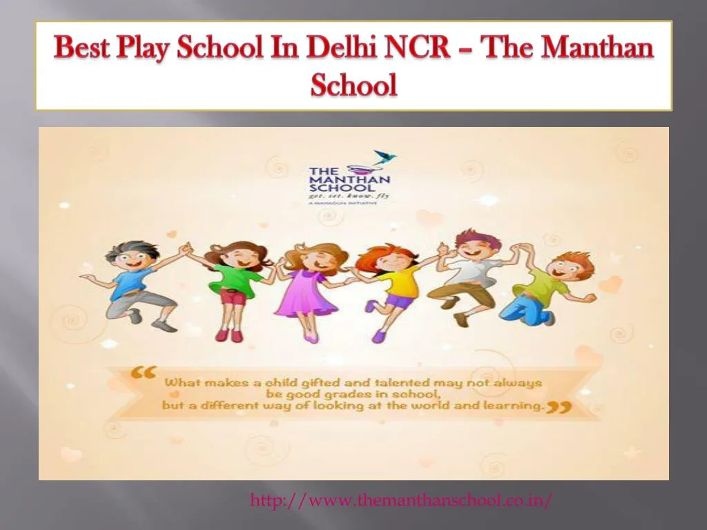 best play school in delhi ncr the manthan school