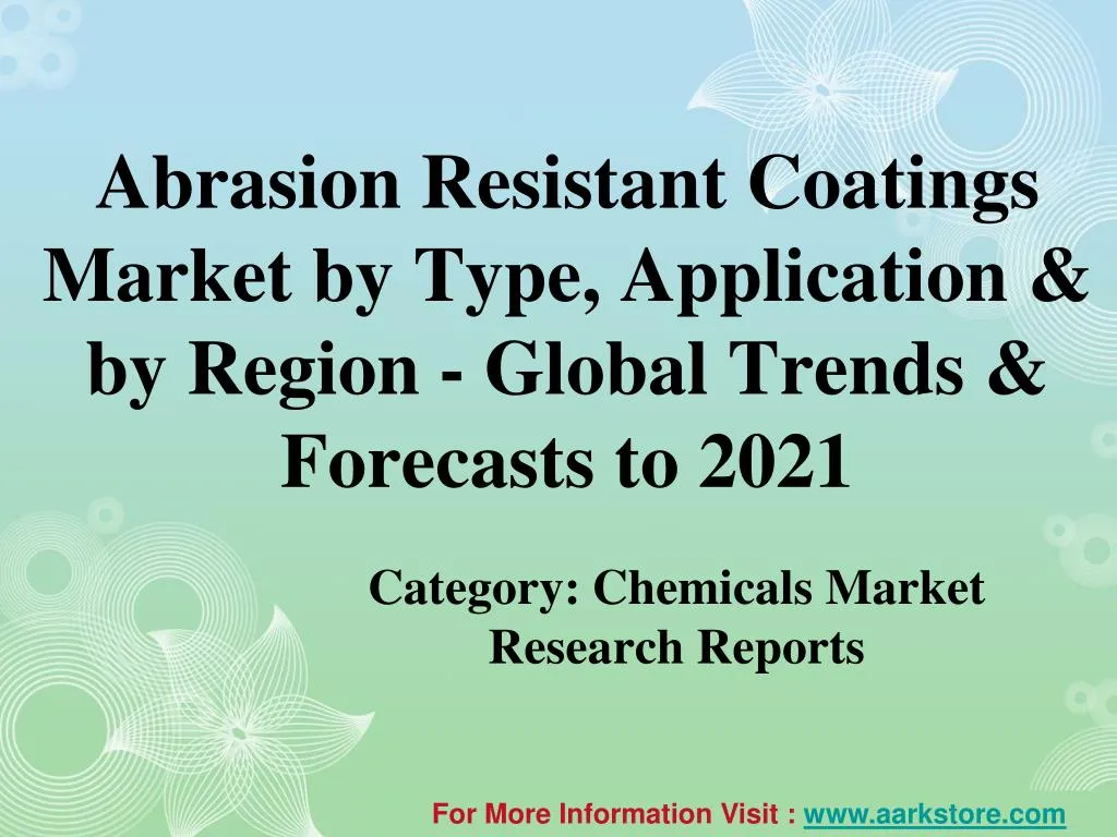 category chemicals market research reports