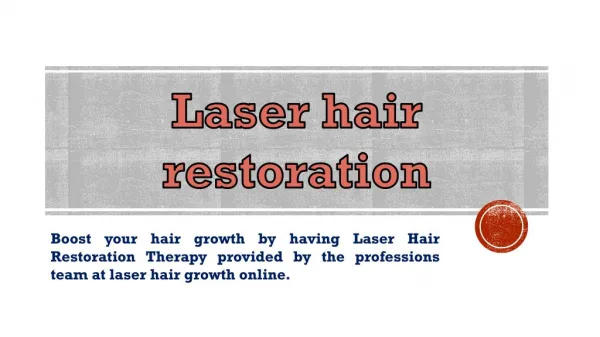 Hair growth laser treatment